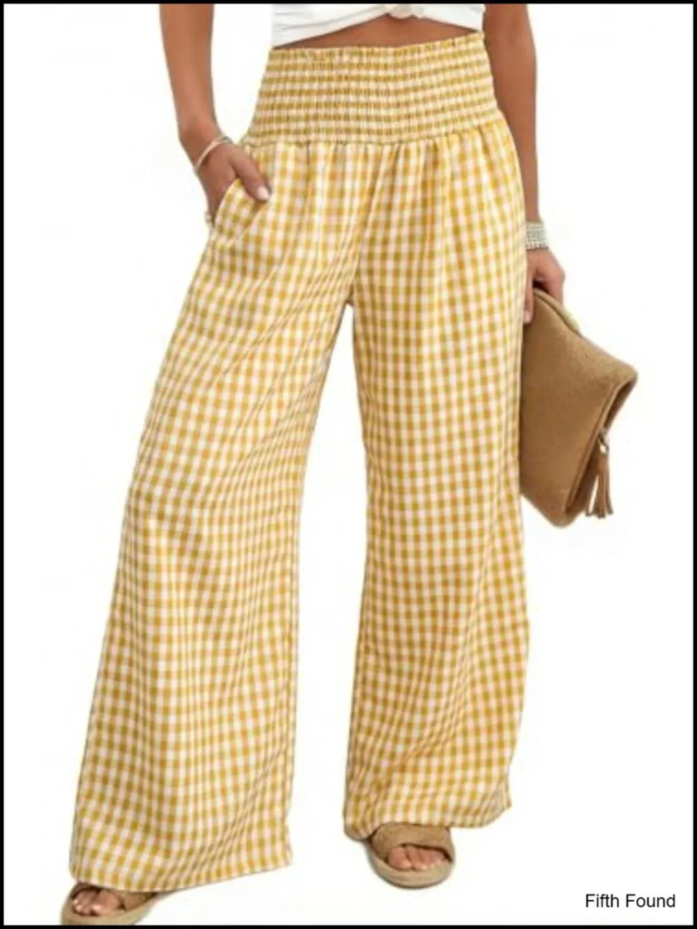 Wide Leg High Waist Palazzo Pants with Pockets